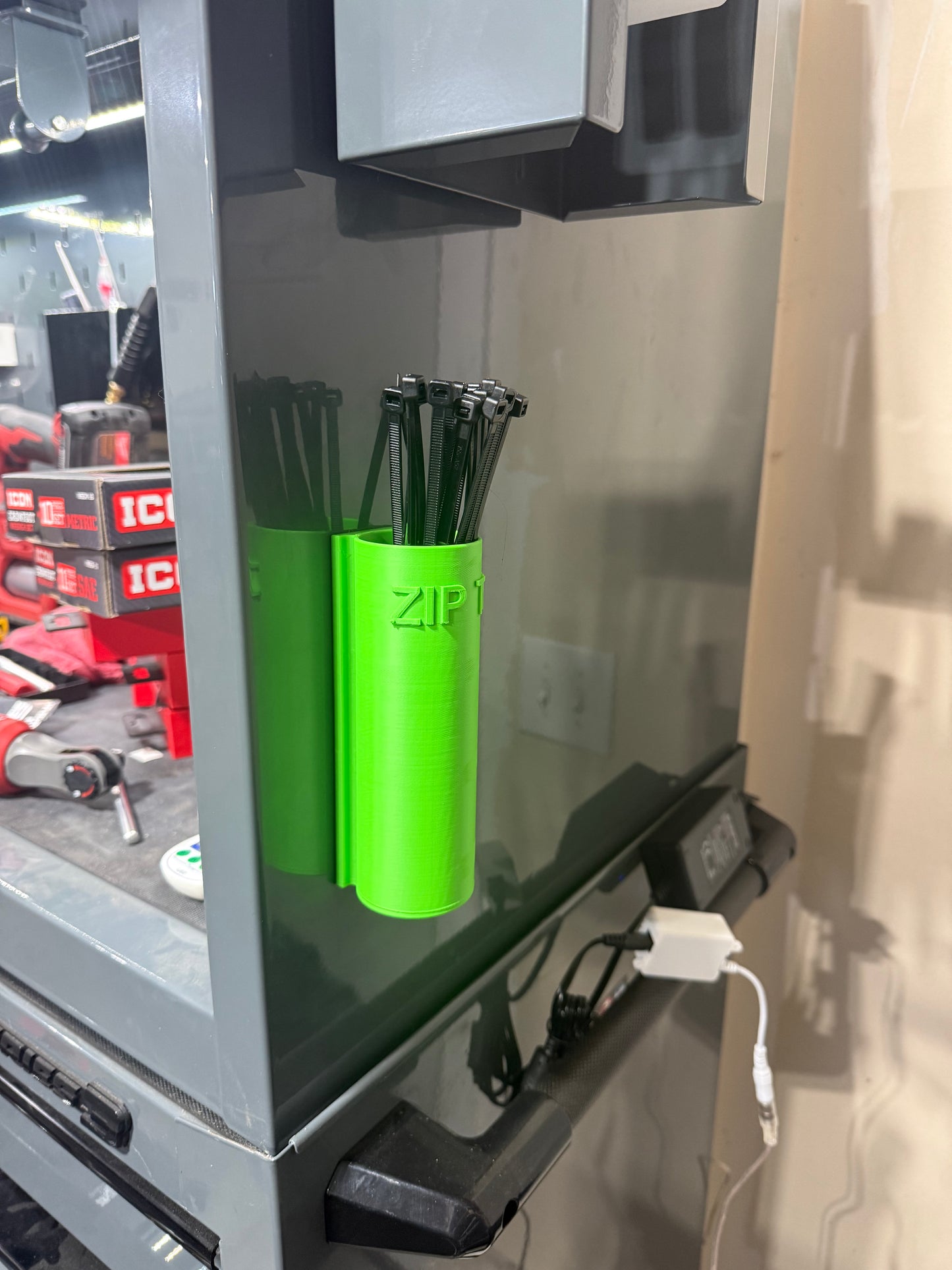 Magnetic ZipTie Holder
