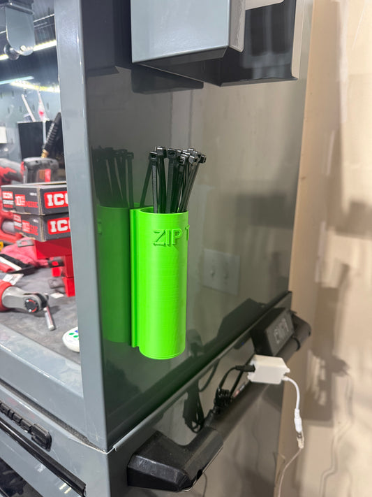 Magnetic ZipTie Holder