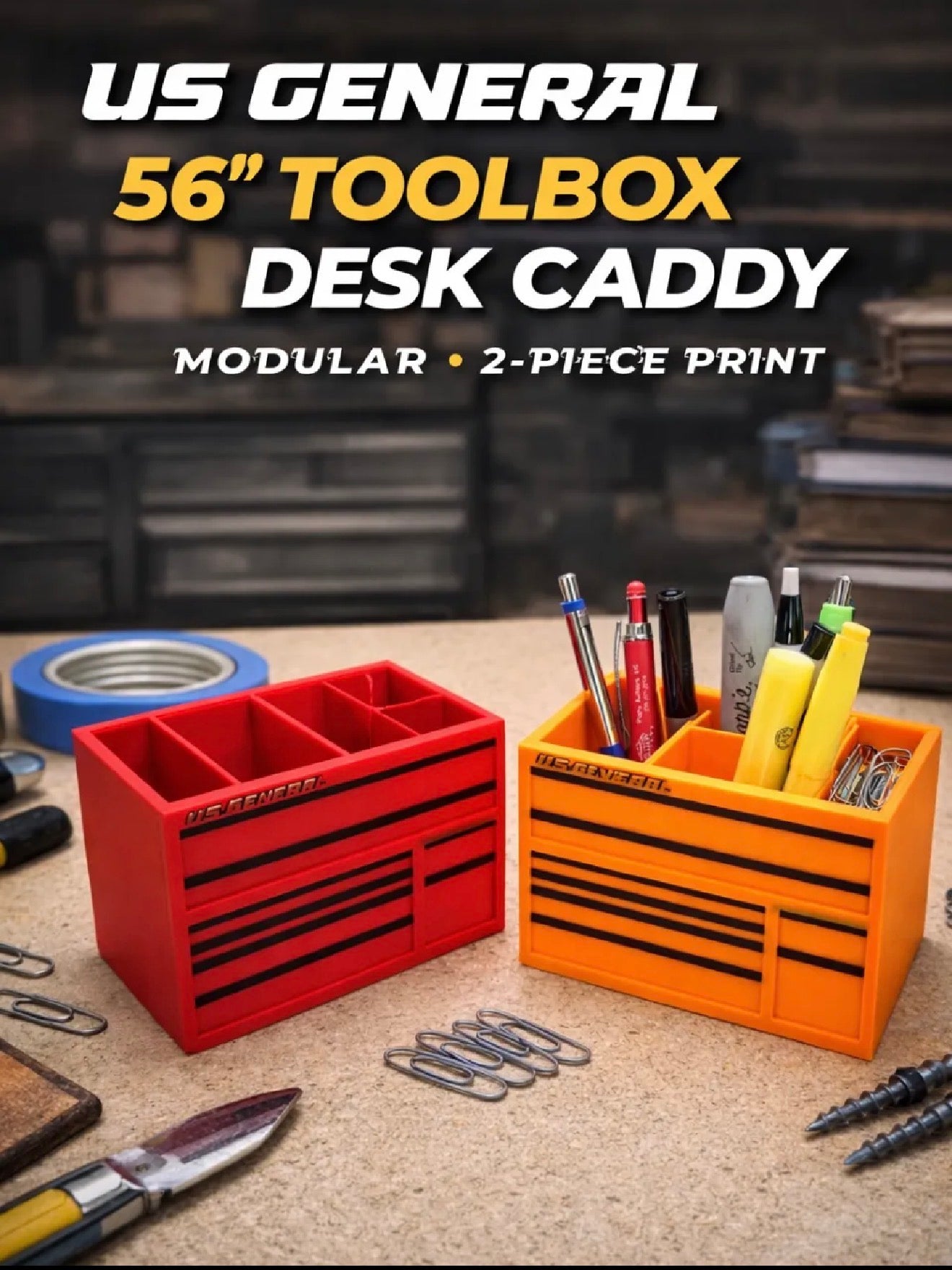 Mini US General 56" tool Box